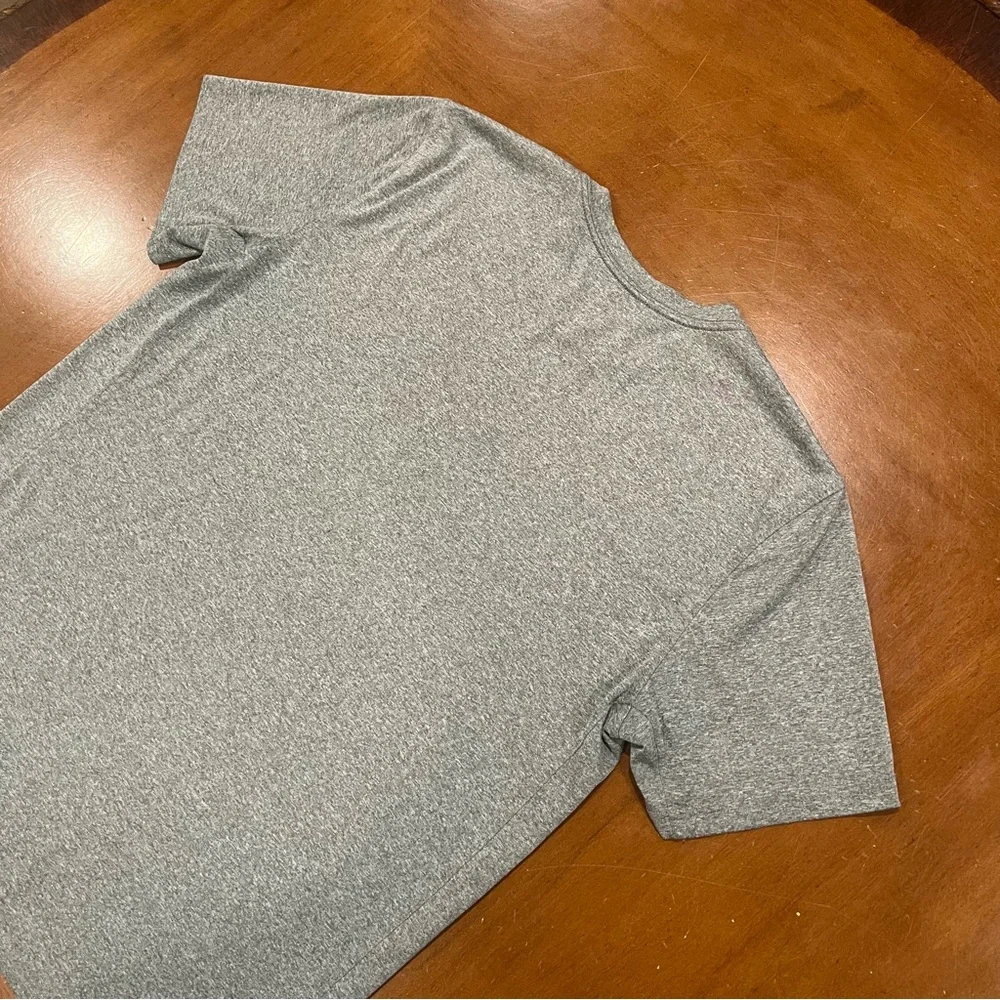 Nike Men’s Dri-Fit Short-Sleeve Fitness T-Shirt Heather Gray Large‎ Gym Athletic